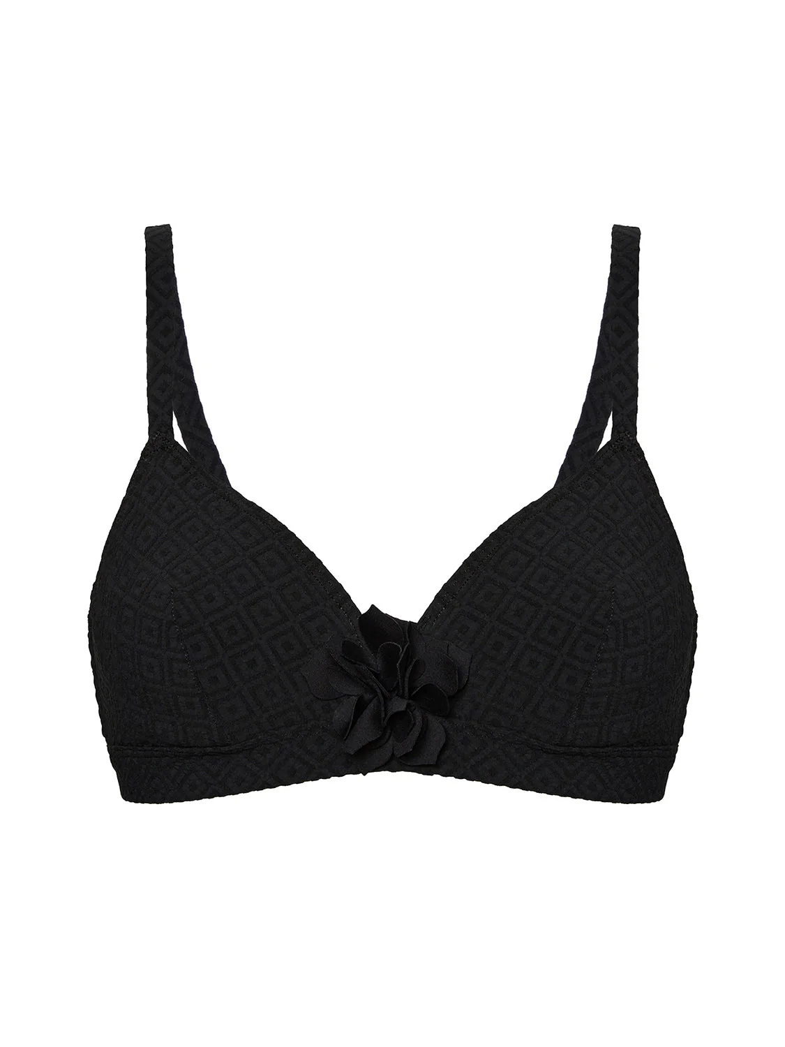 Underwired bikini triangle - Black - Image 6