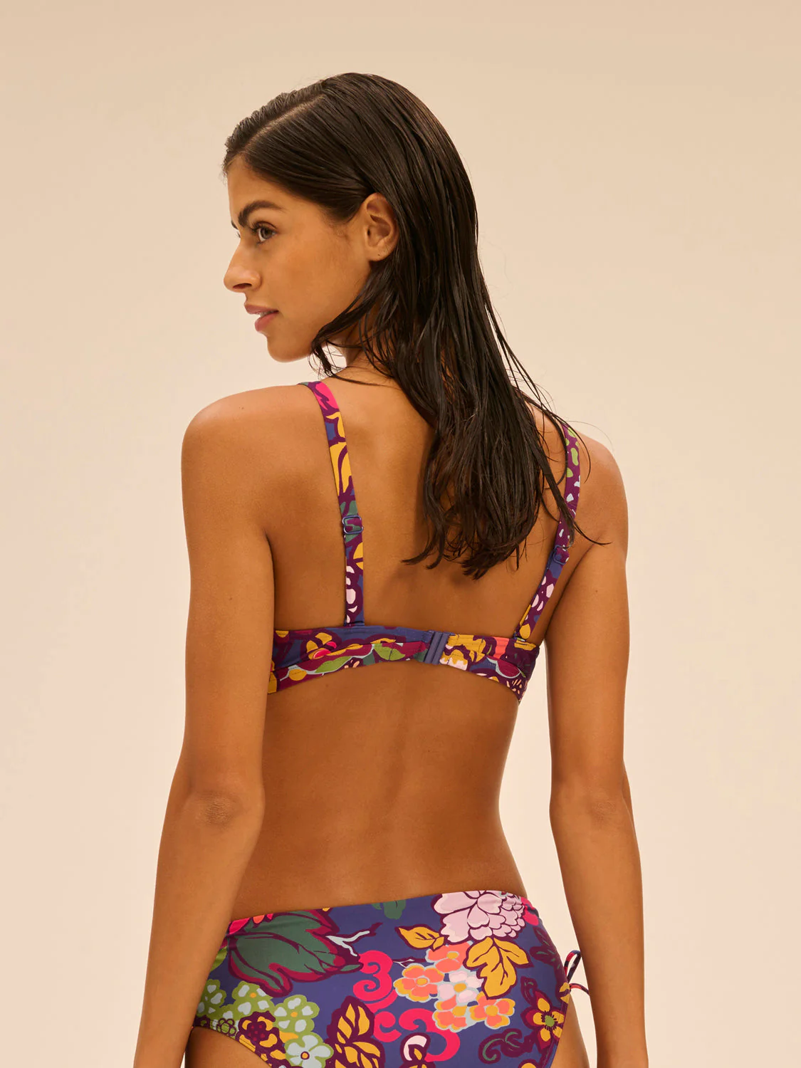 Underwired bikini triangle - Bloom Print - Image 2