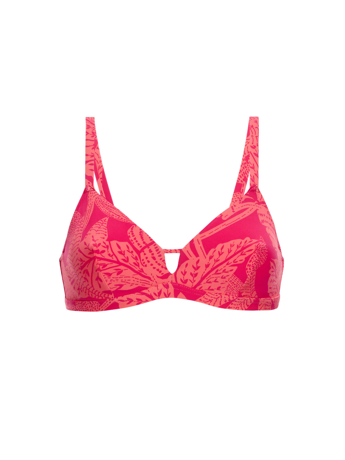 Underwired bikini triangle - Bright Rose Print - Image 6