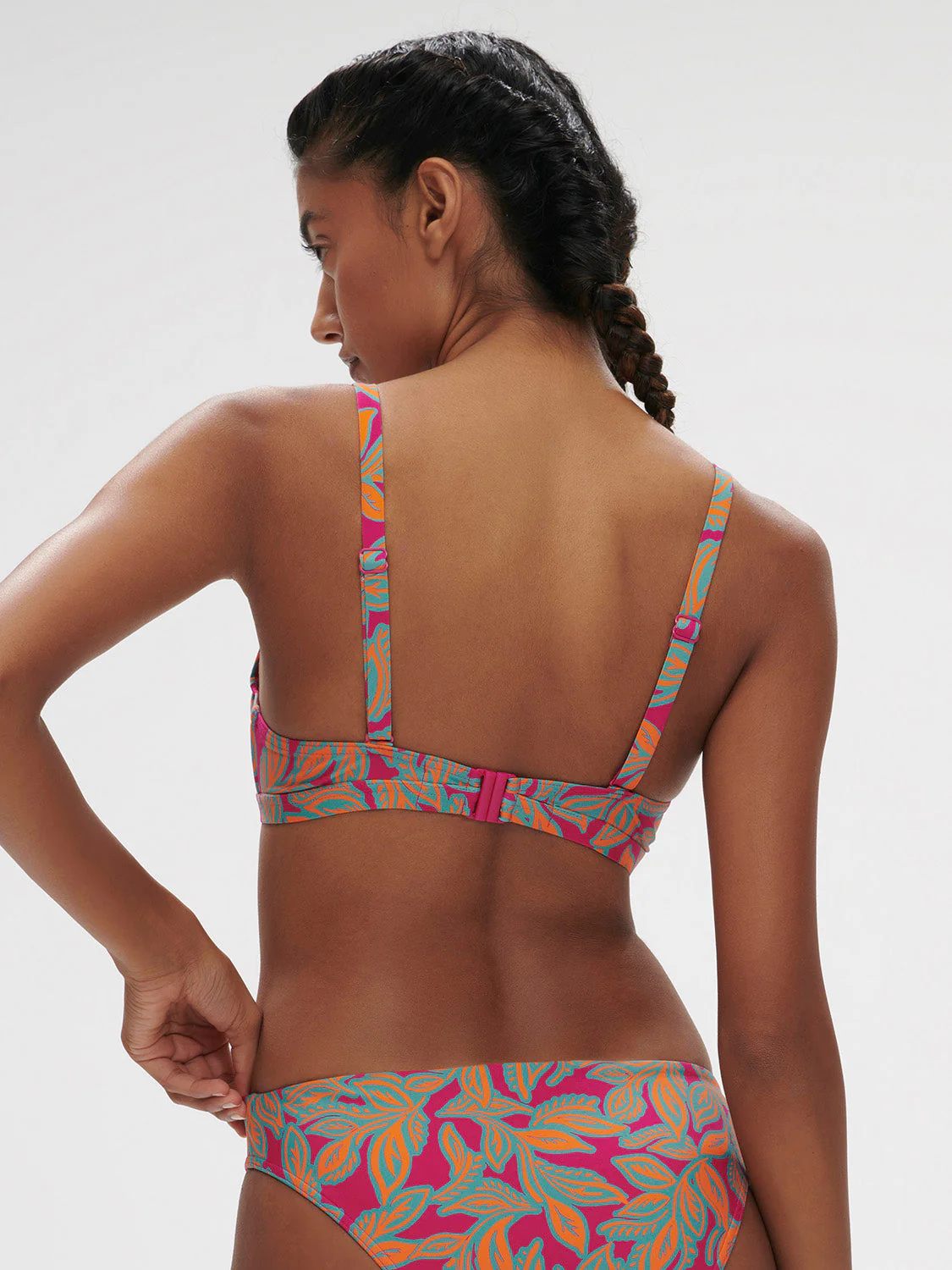 Underwired bikini triangle - Menara Pink Print - Image 2