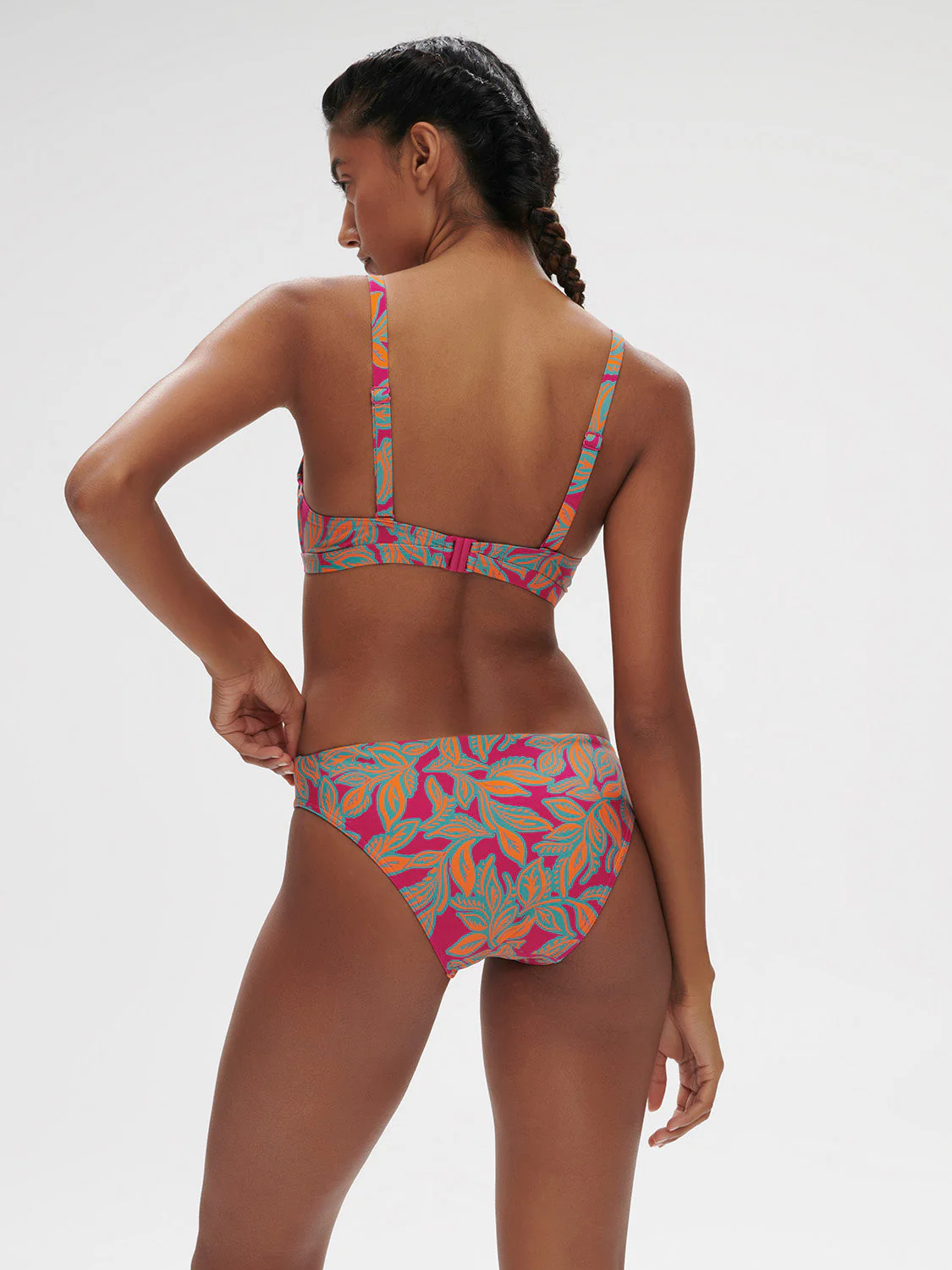 Underwired bikini triangle - Menara Pink Print - Image 5