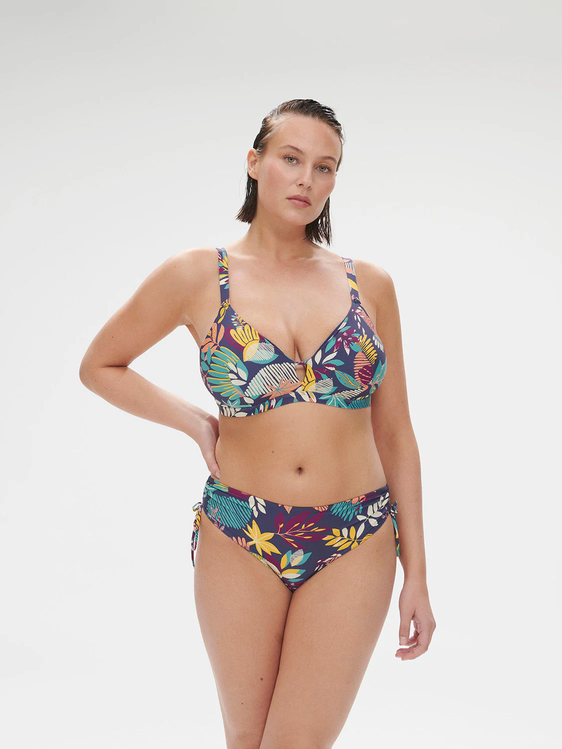 Underwired bikini triangle - Seaside Blue Print - Image 11