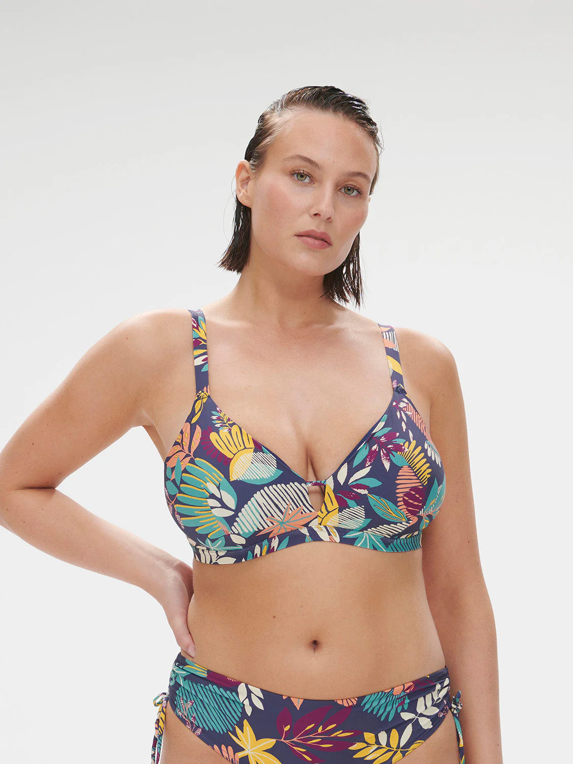 Underwired bikini triangle - Seaside Blue Print - Image 8