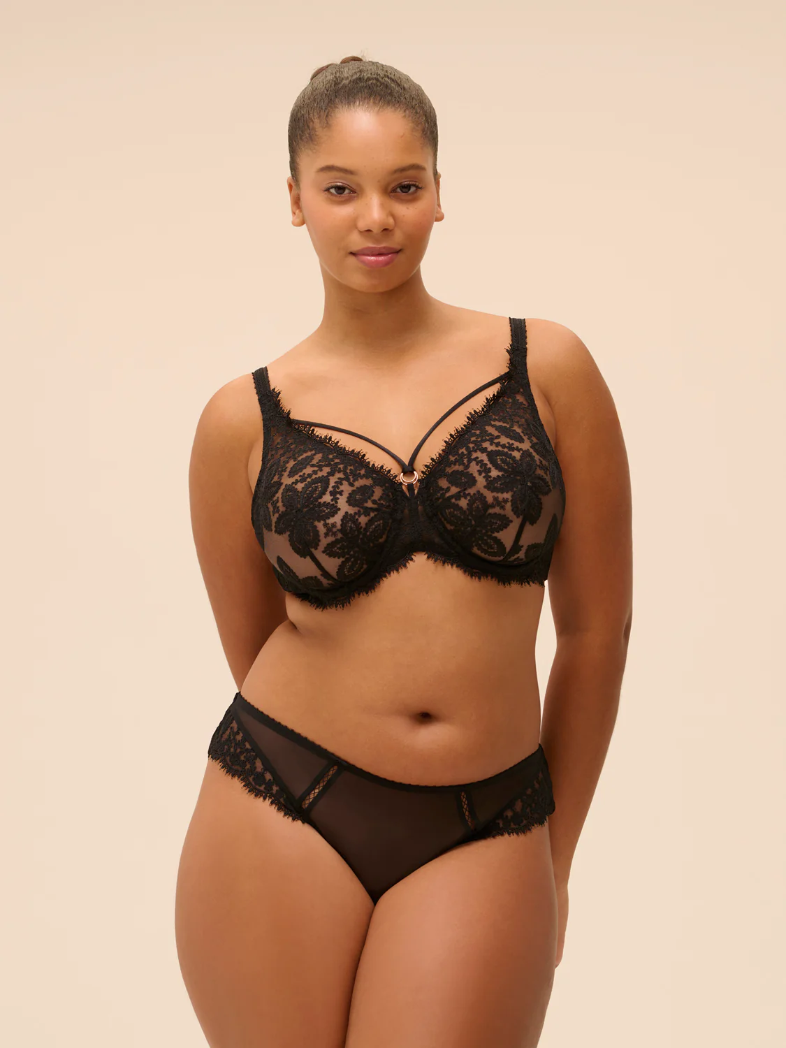 Underwired bra - Black - Image 9
