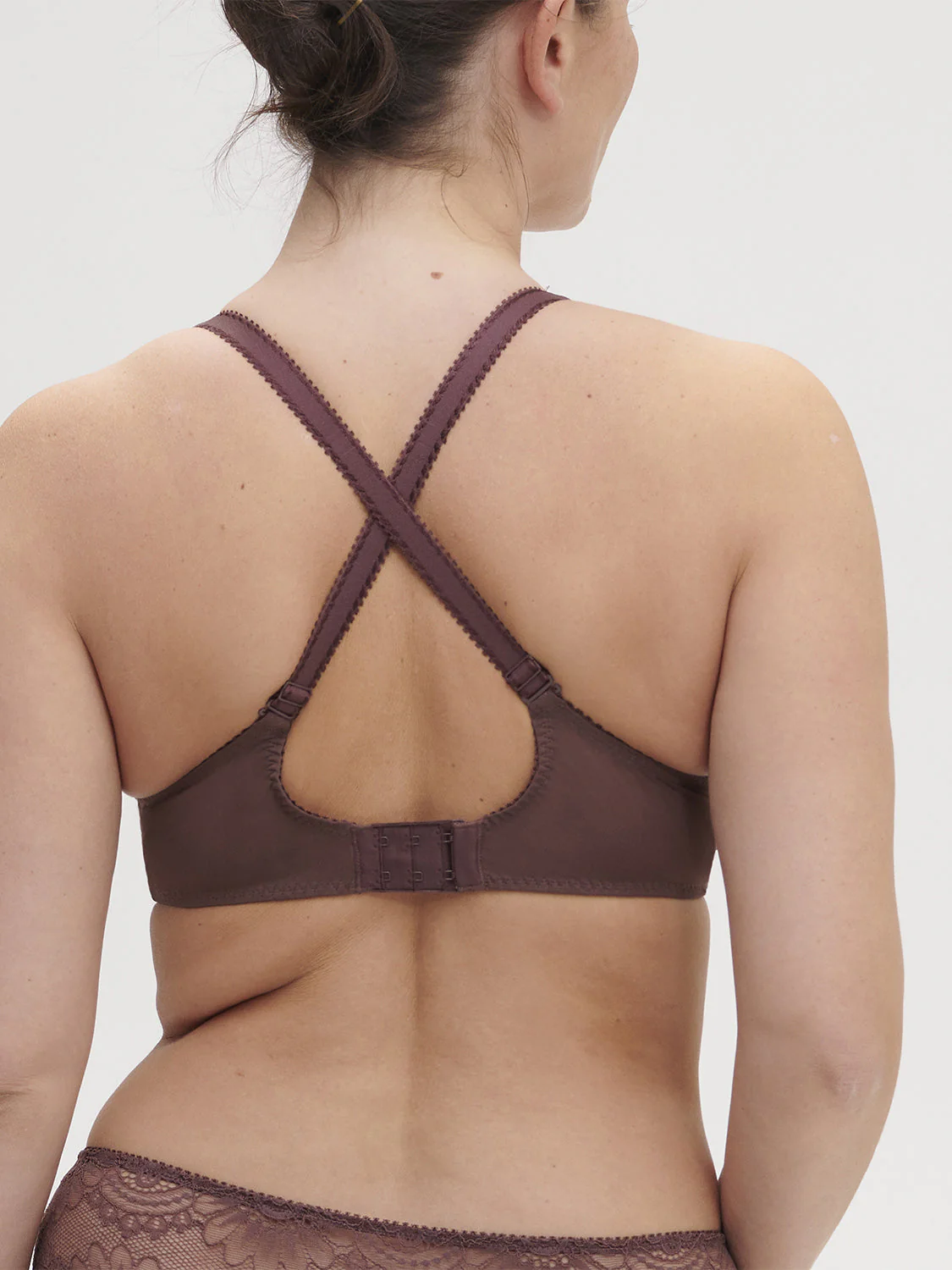 Underwired bra with curved neckline - Byzantine - Image 14
