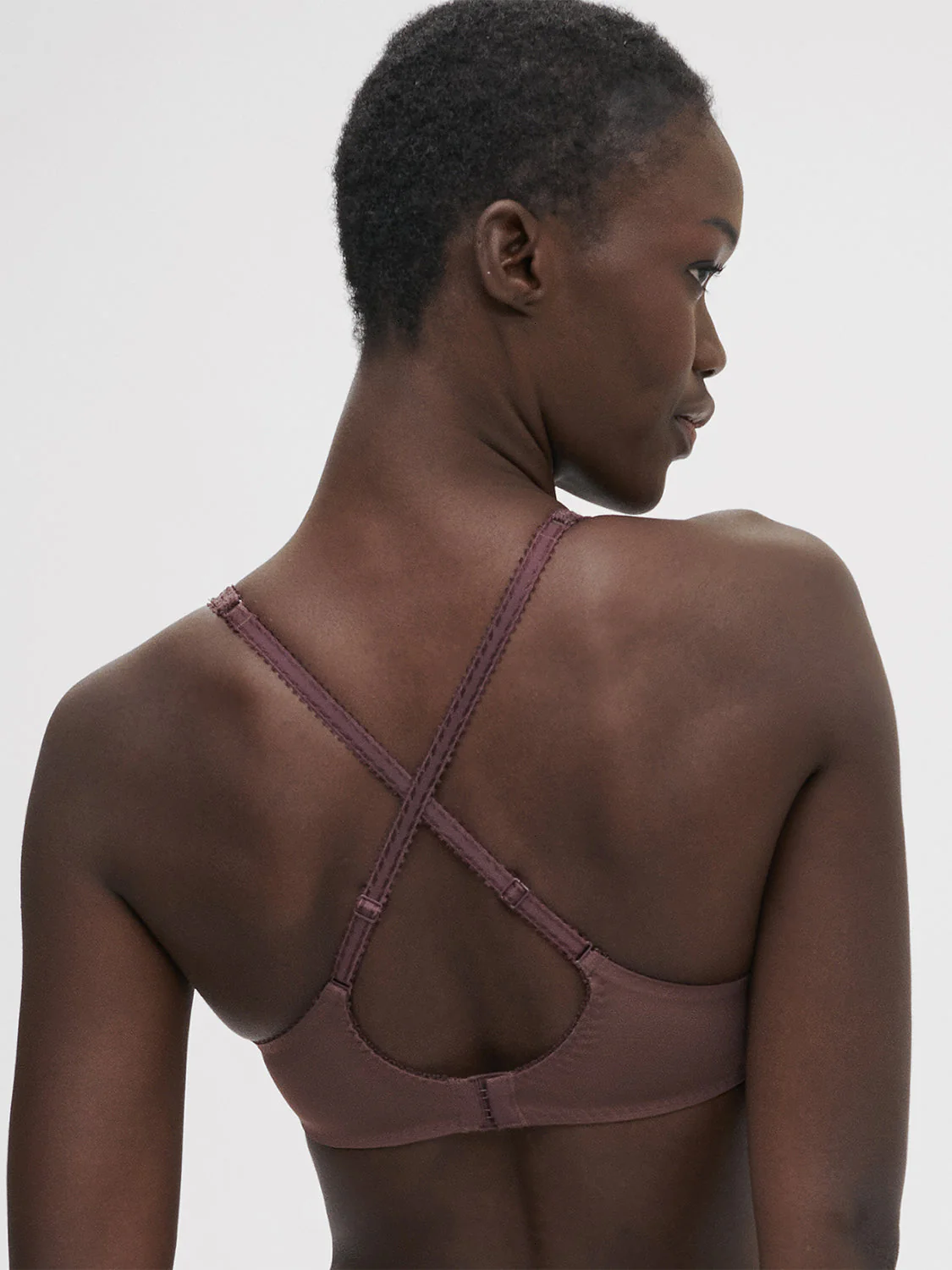 Underwired bra with curved neckline - Byzantine - Image 7
