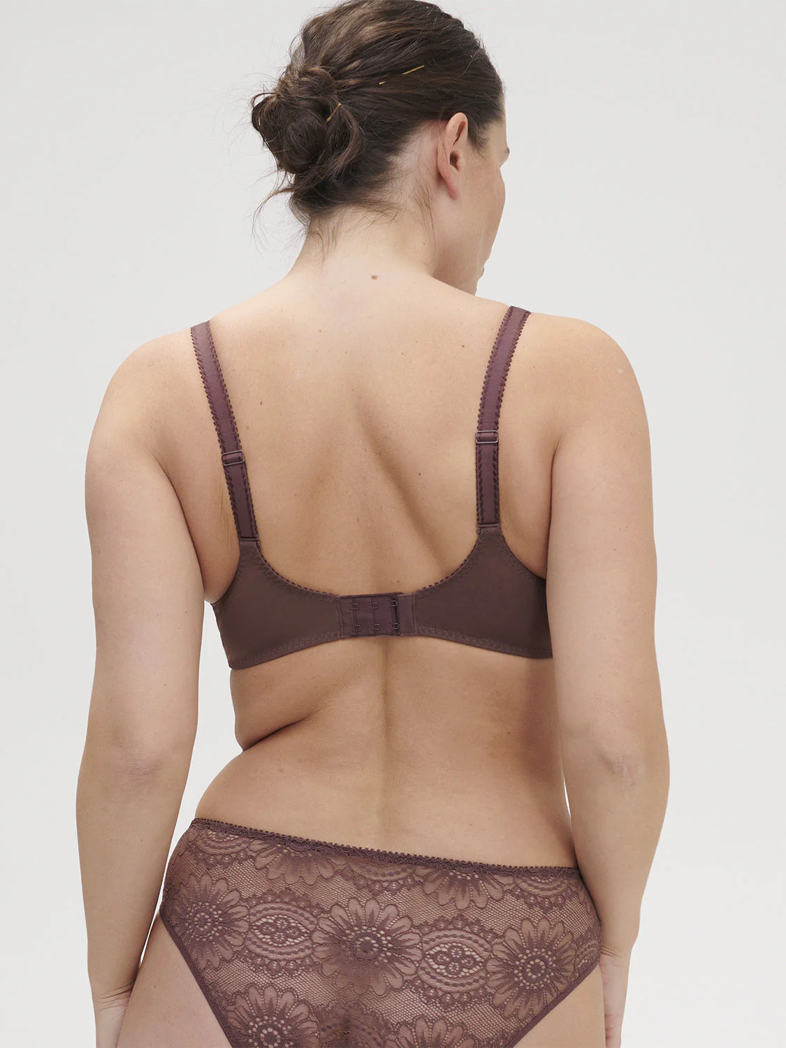 Underwired bra with curved neckline - Byzantine - Image 9