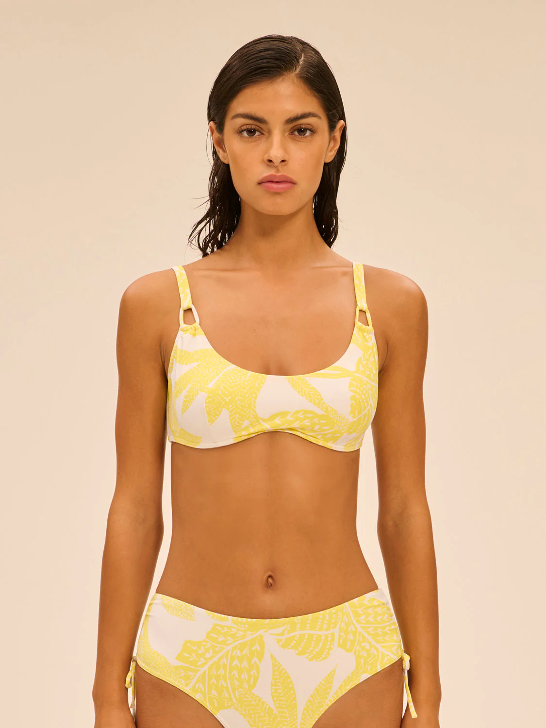 Underwired bralette - Plumeria Print