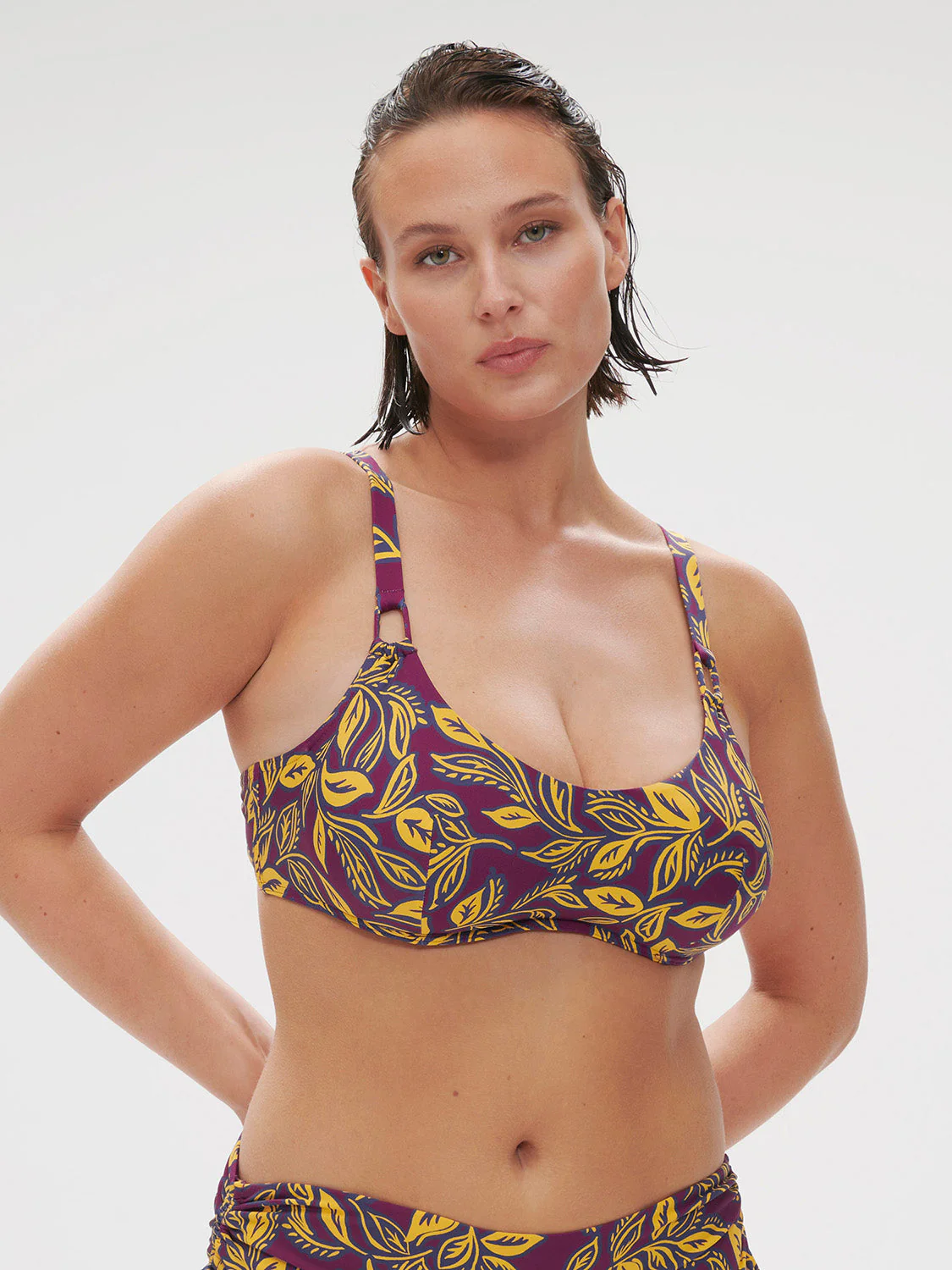 Underwired brassière - Agadir Purple Print - Image 6