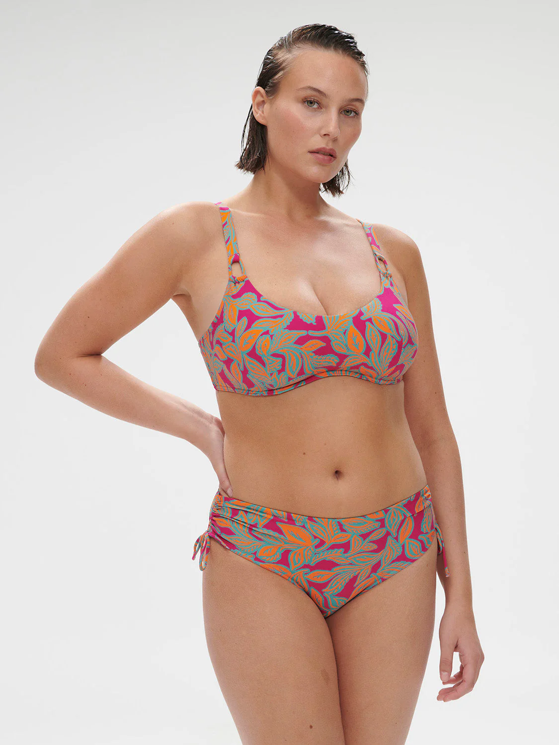 Underwired brassière - Menara Pink Print - Image 11