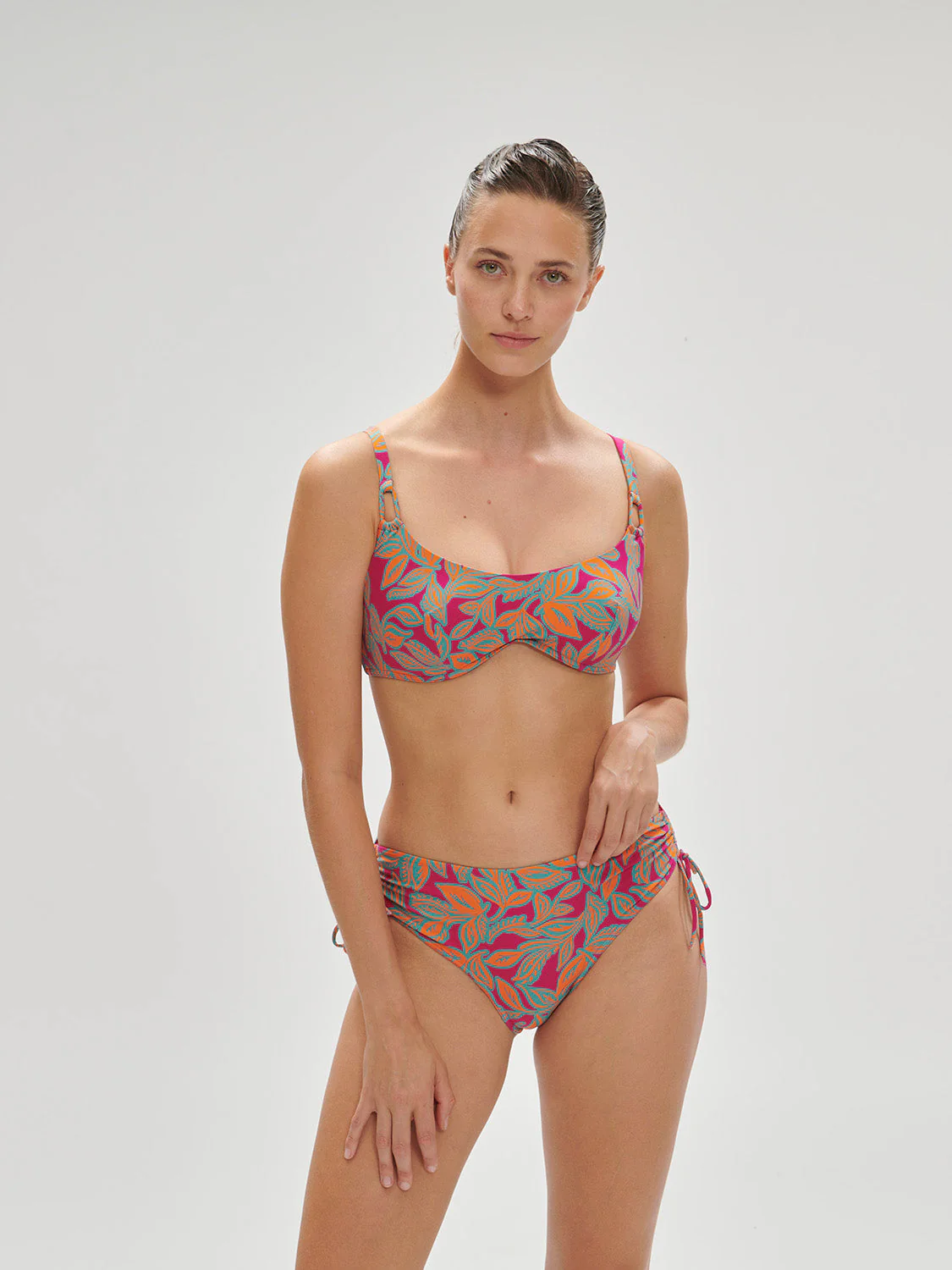 Underwired brassière - Menara Pink Print - Image 4