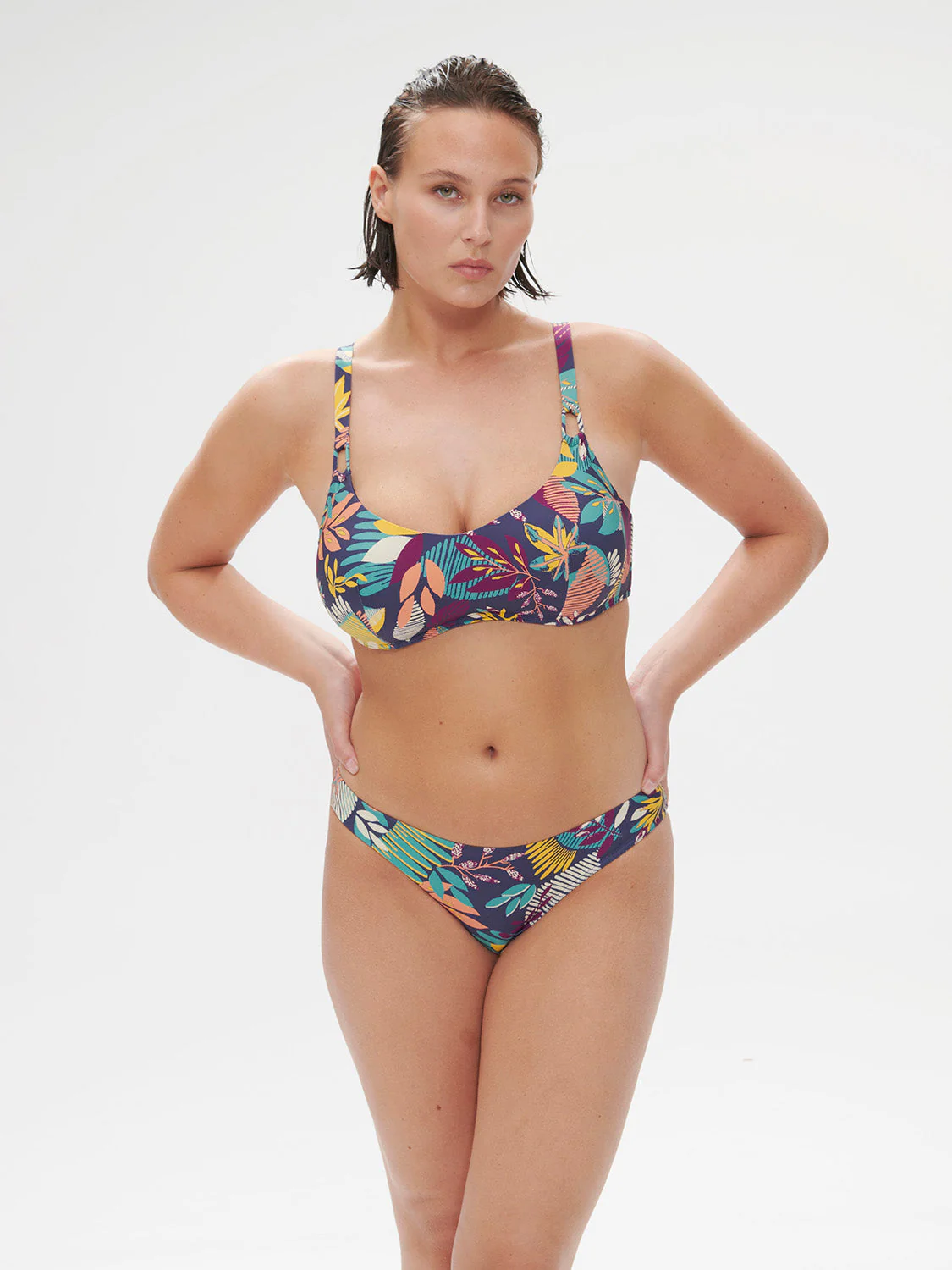 Underwired brassière - Seaside Blue Print - Image 8