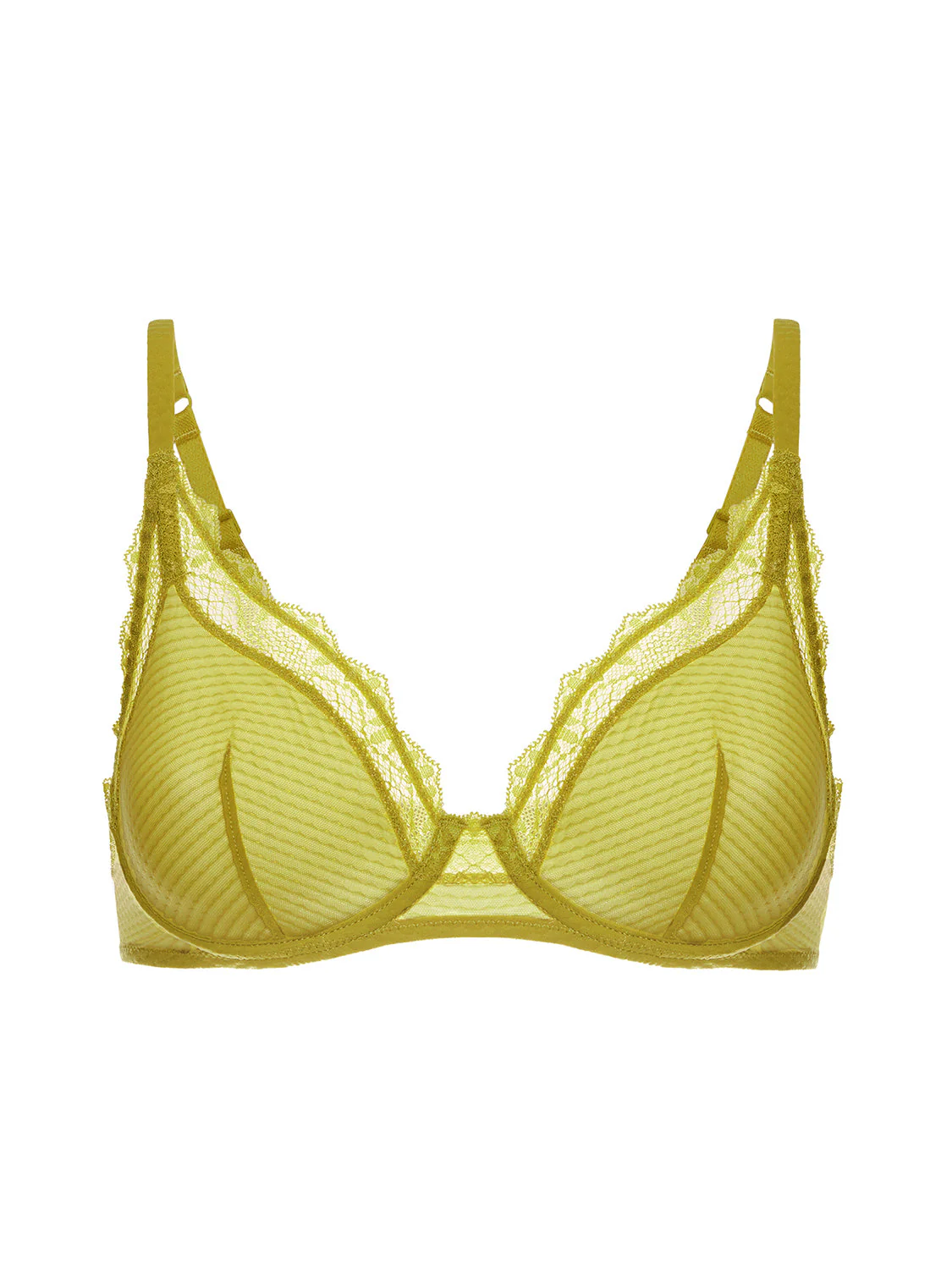 Underwired low-cut bra - Matcha - Image 6