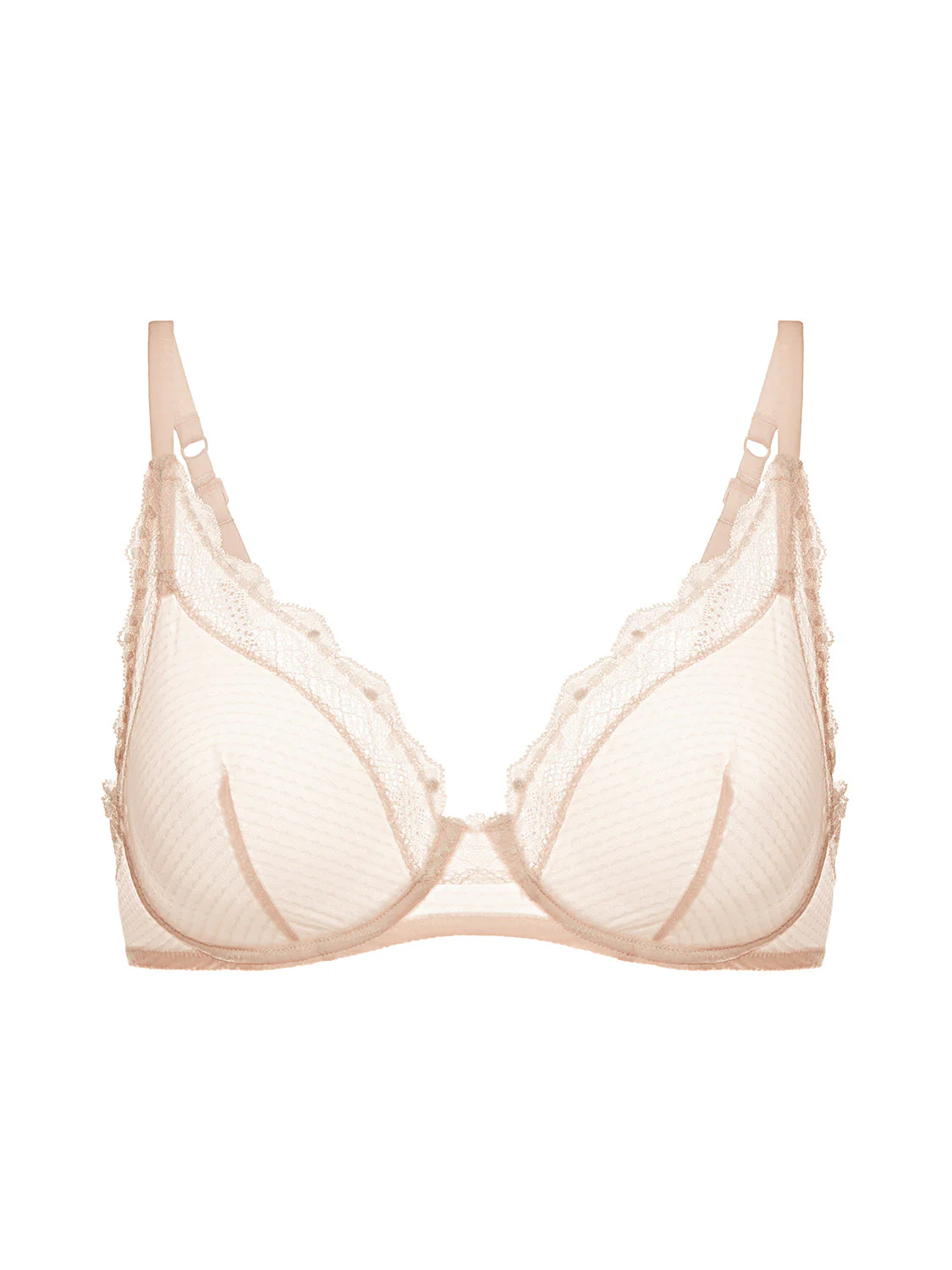 Underwired low-cut bra - Sakura pink - Image 11
