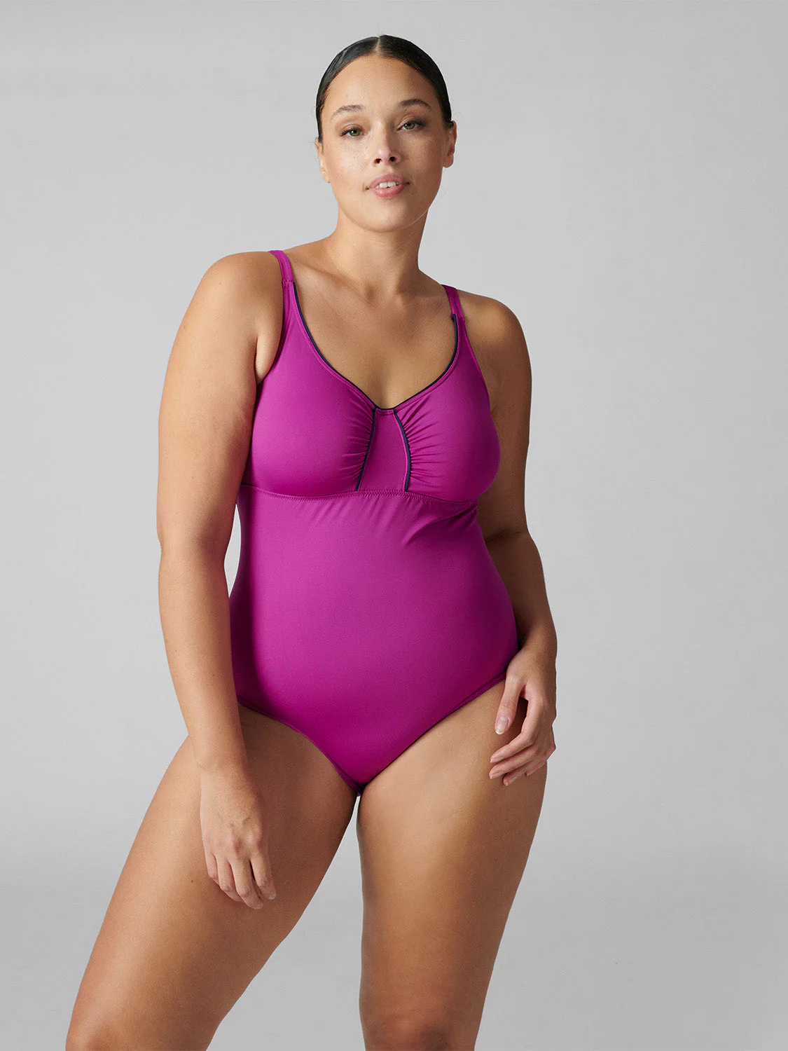 Underwired one-piece swimsuit - Bougainvillea - Image 8