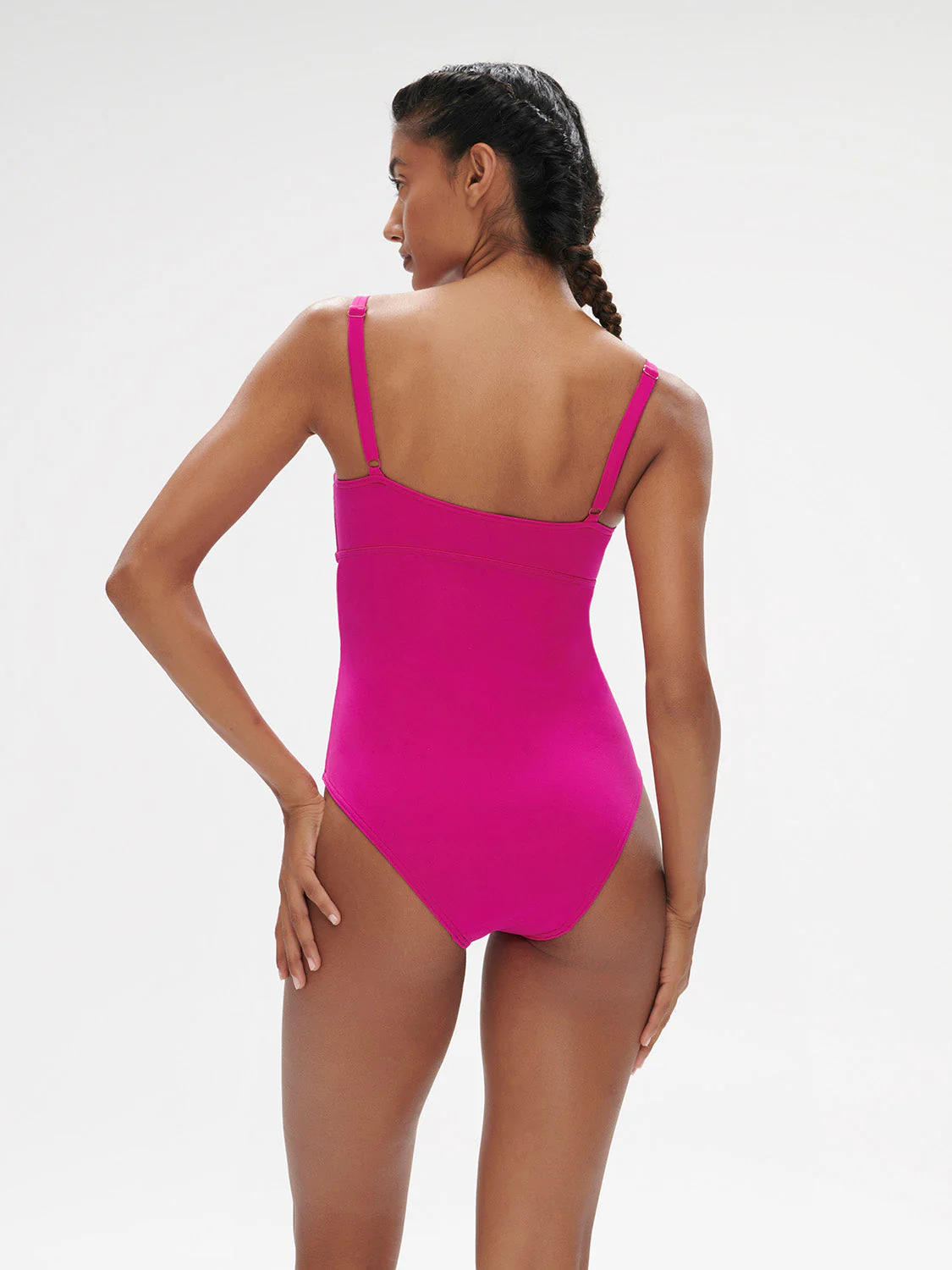 Underwired one-piece swimsuit - Hibiscus Pink - Image 5