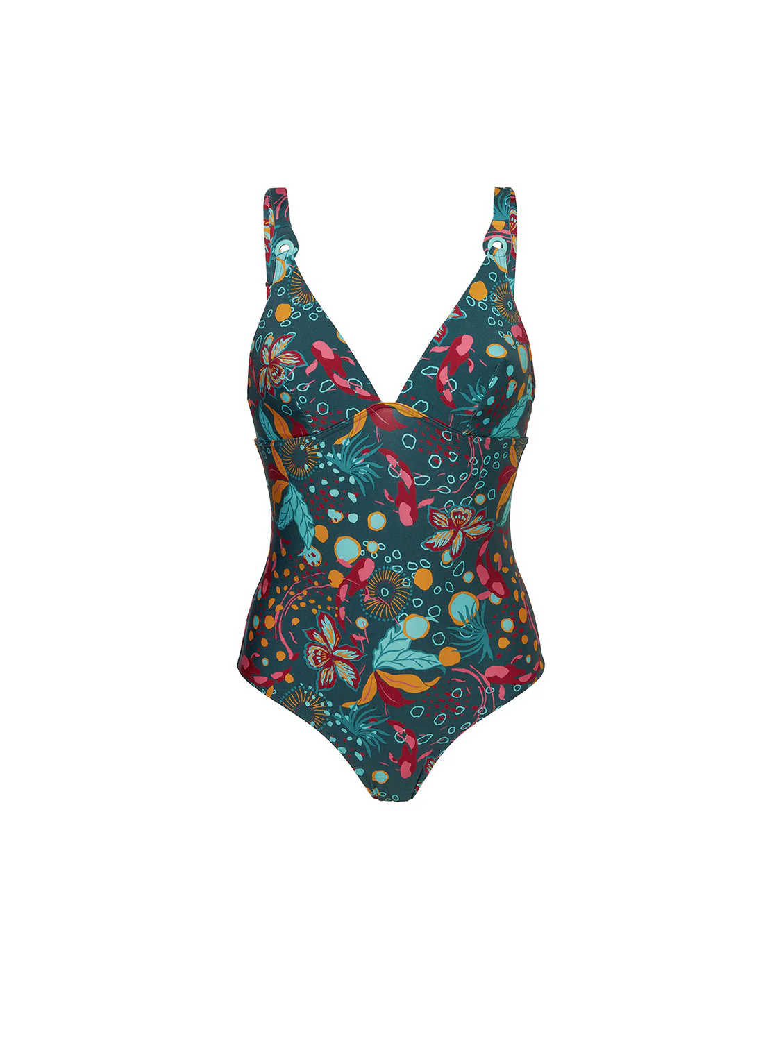 Underwired one-piece swimsuit - Lagoon Green - Image 11