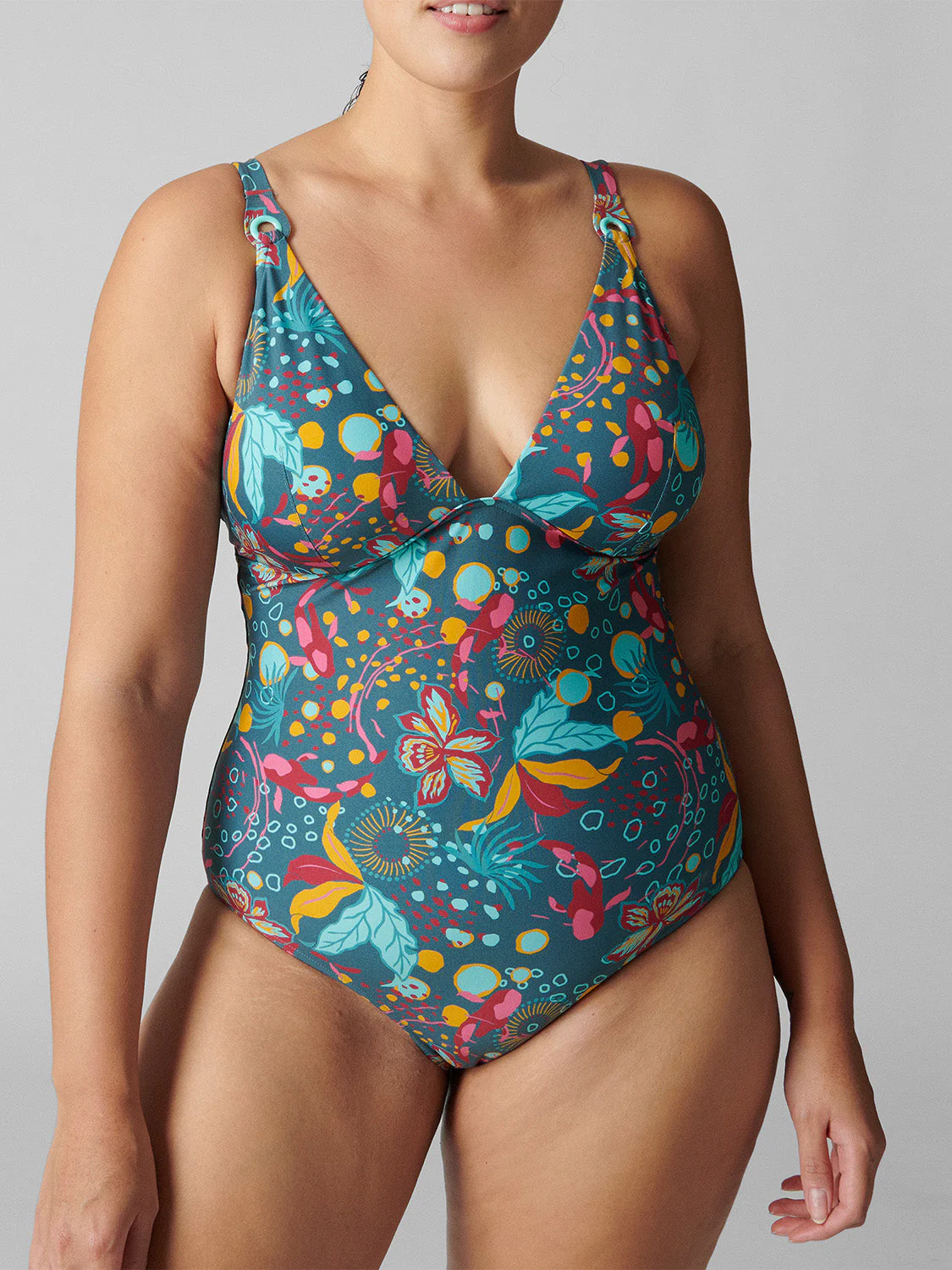 Underwired one-piece swimsuit - Lagoon Green - Image 7