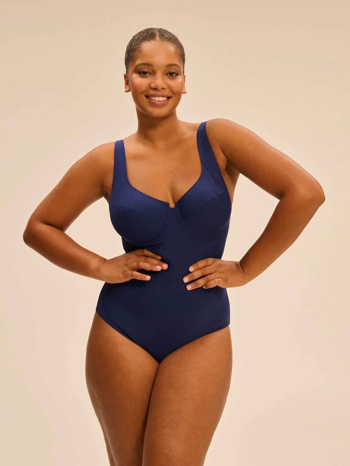 Underwired one-piece swimsuit - Midnight - Image 10