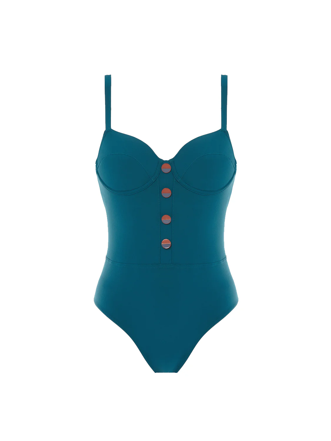 Underwired one-piece swimsuit - Mystery blue - Image 12