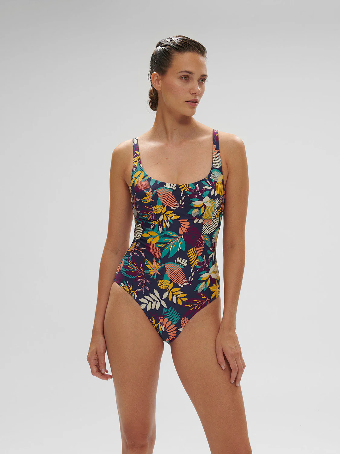 Underwired one-piece swimsuit - Seaside Blue Print - Image 4