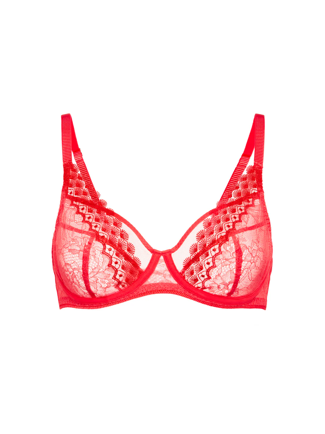 Underwired scarf bra - Flamingo - Image 13