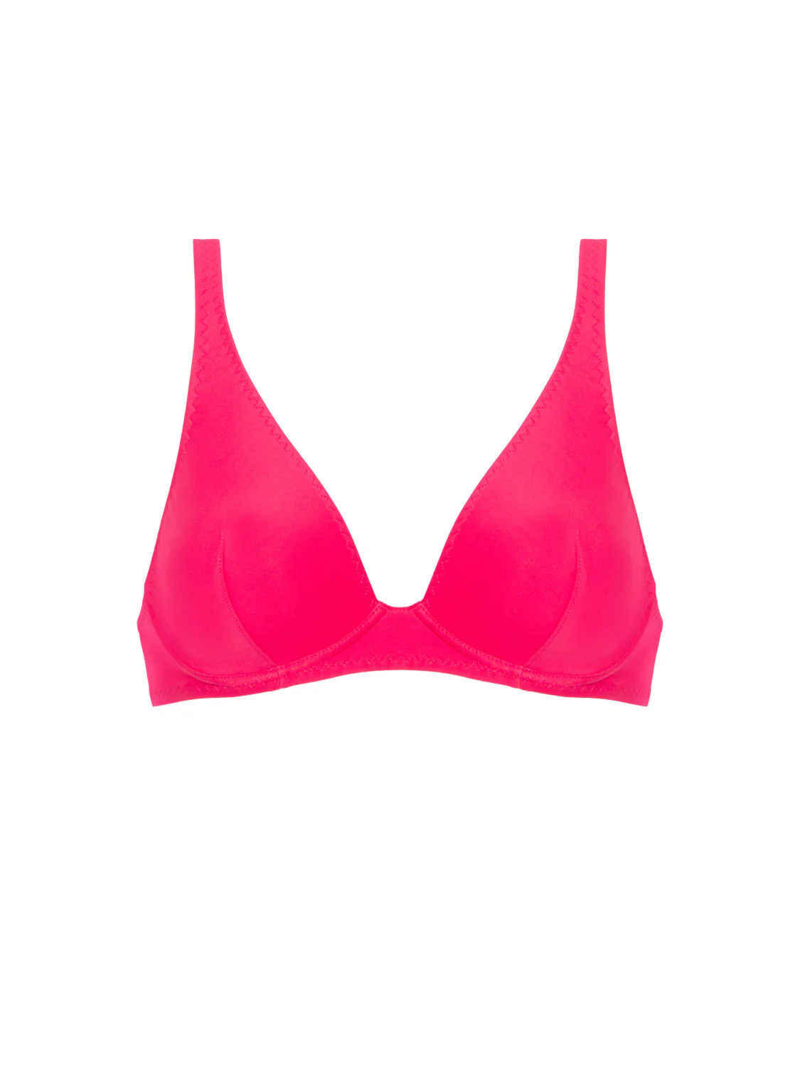 Underwired triangle bikini bra - Lipstick - Image 13