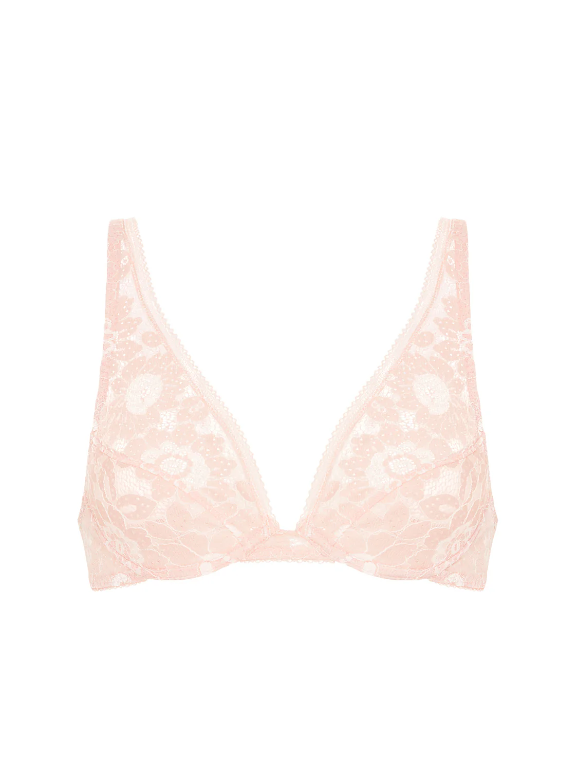 Underwired triangle bra - Ballet Pink - Image 10