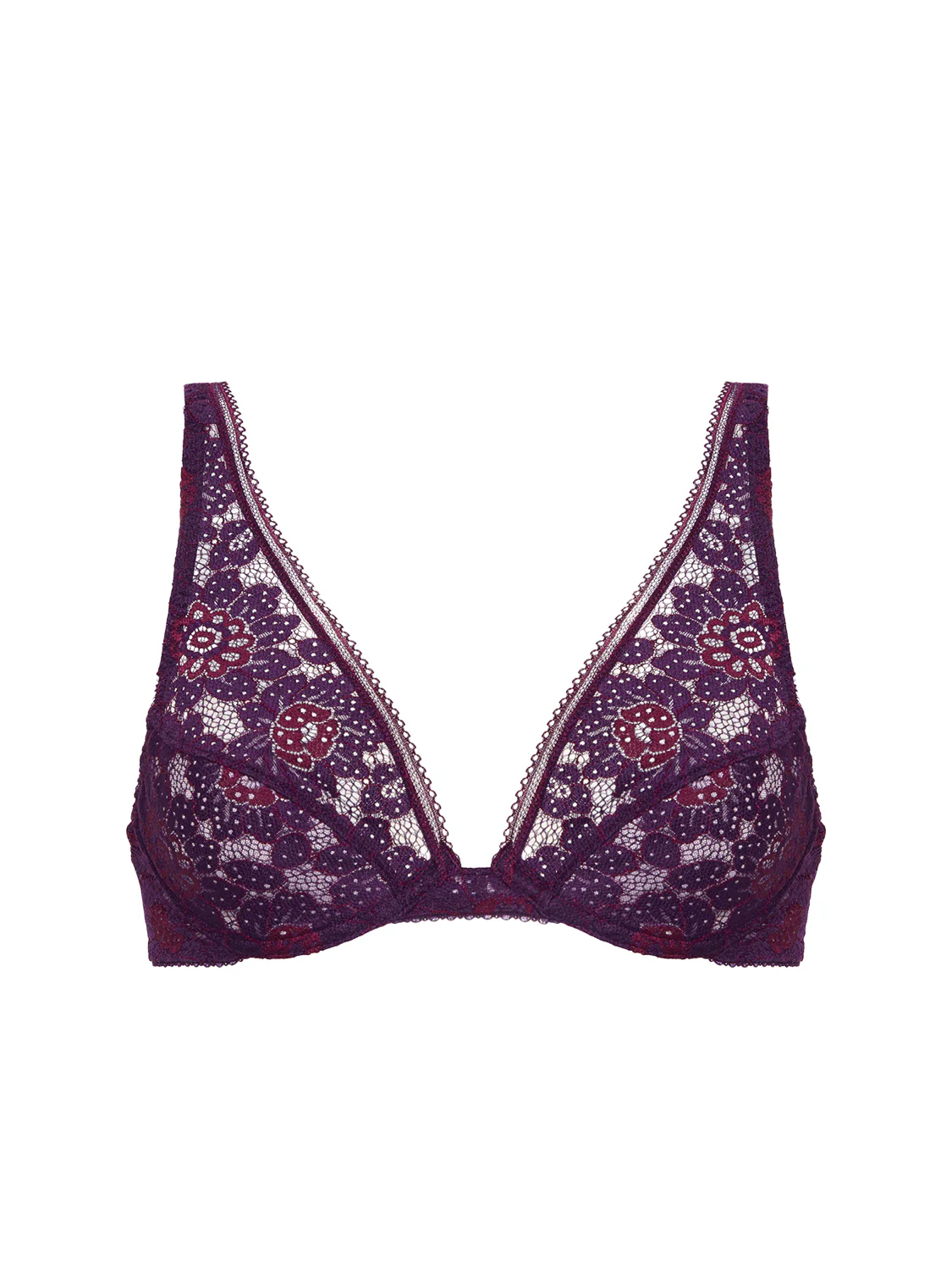 Underwired triangle bra - Euphoria Purple - Image 6