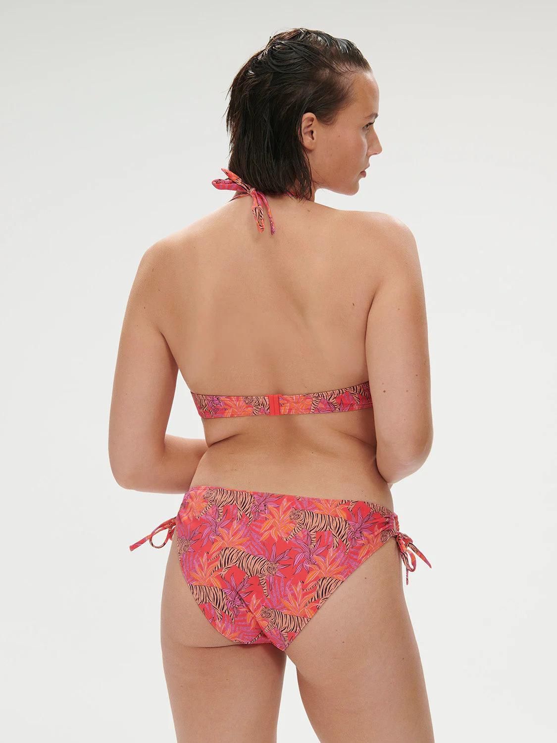 Underwired triangle bra - Jungle Dawn Print - Image 10