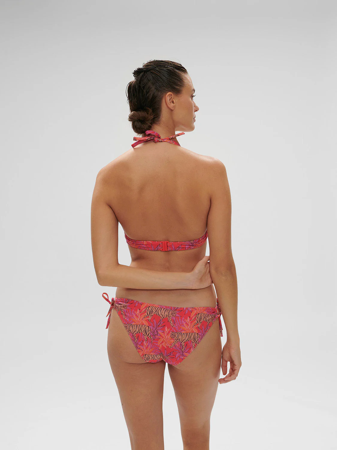 Underwired triangle bra - Jungle Dawn Print - Image 5