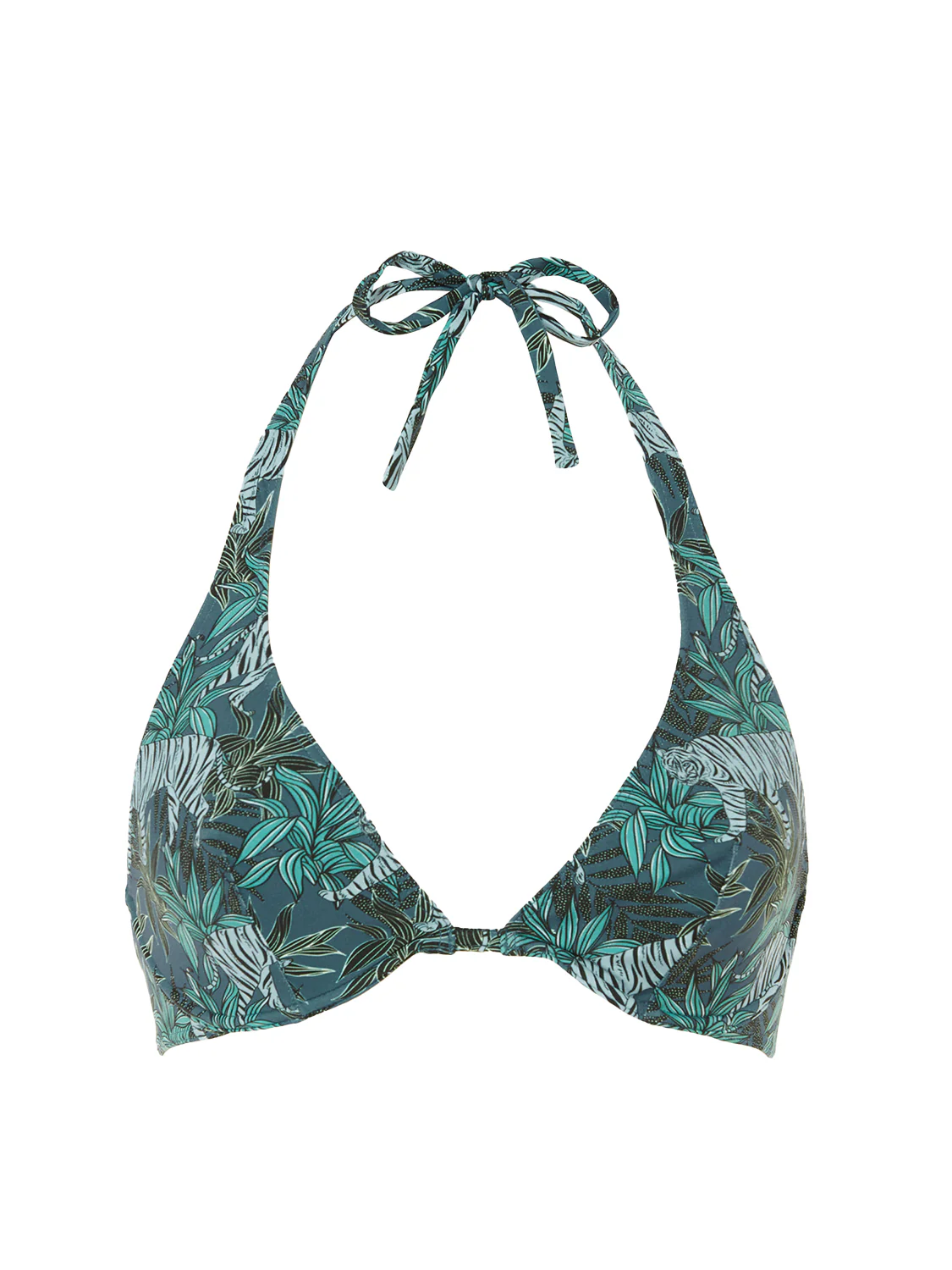 Underwired triangle bra - Jungle Night Print - Image 7