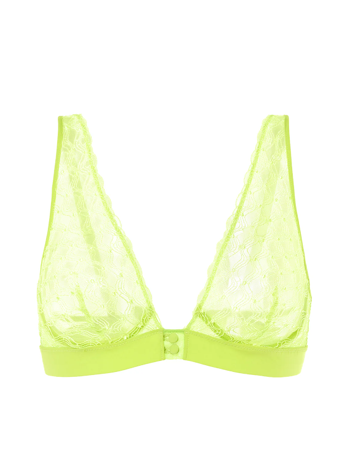 Underwired triangle bra - Lime - Image 6
