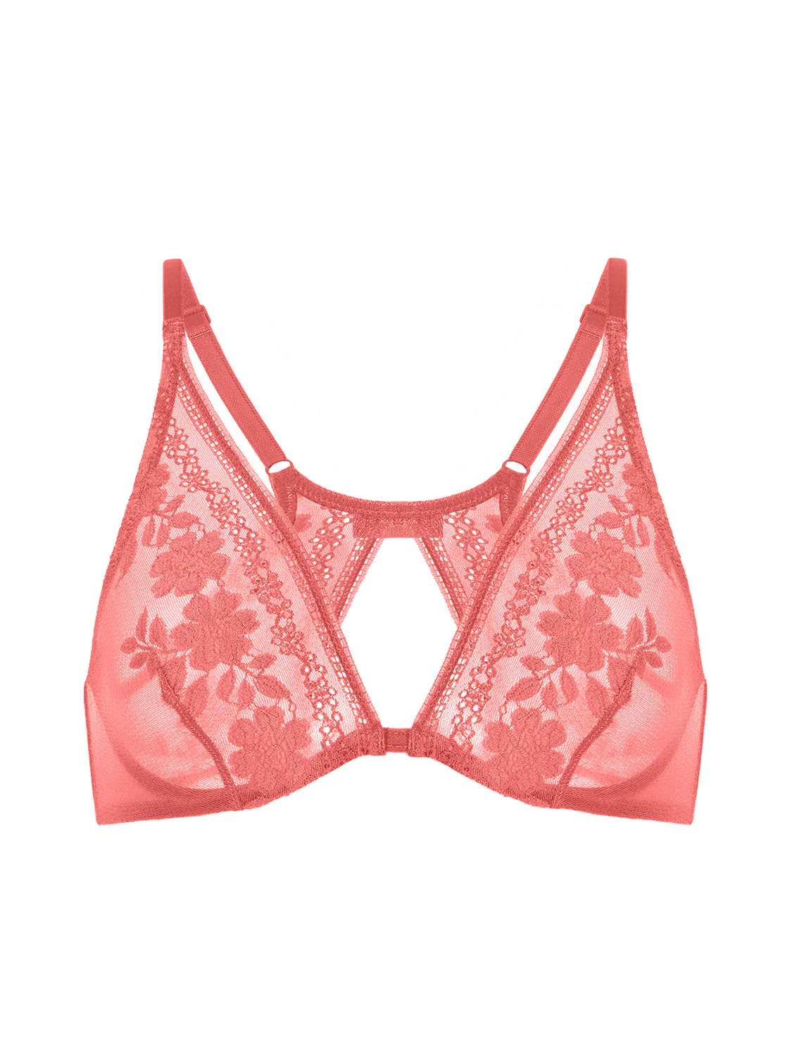 Underwired triangle bra - Texas Pink - Image 14