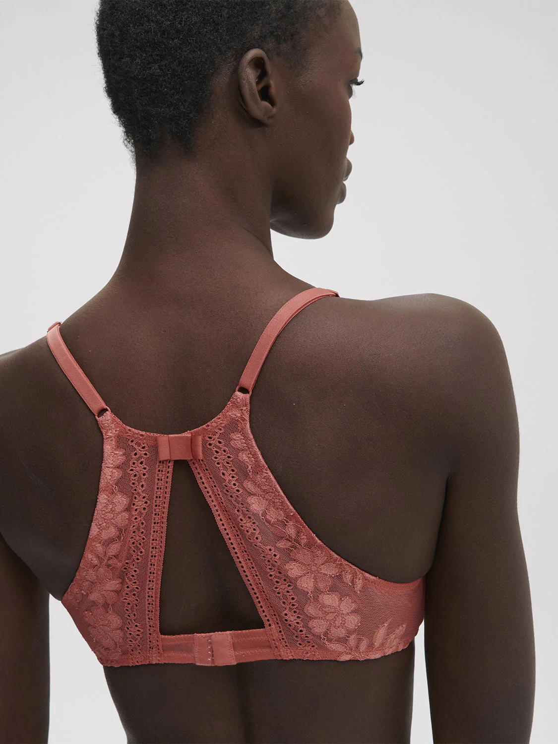 Underwired triangle bra - Texas Pink - Image 6