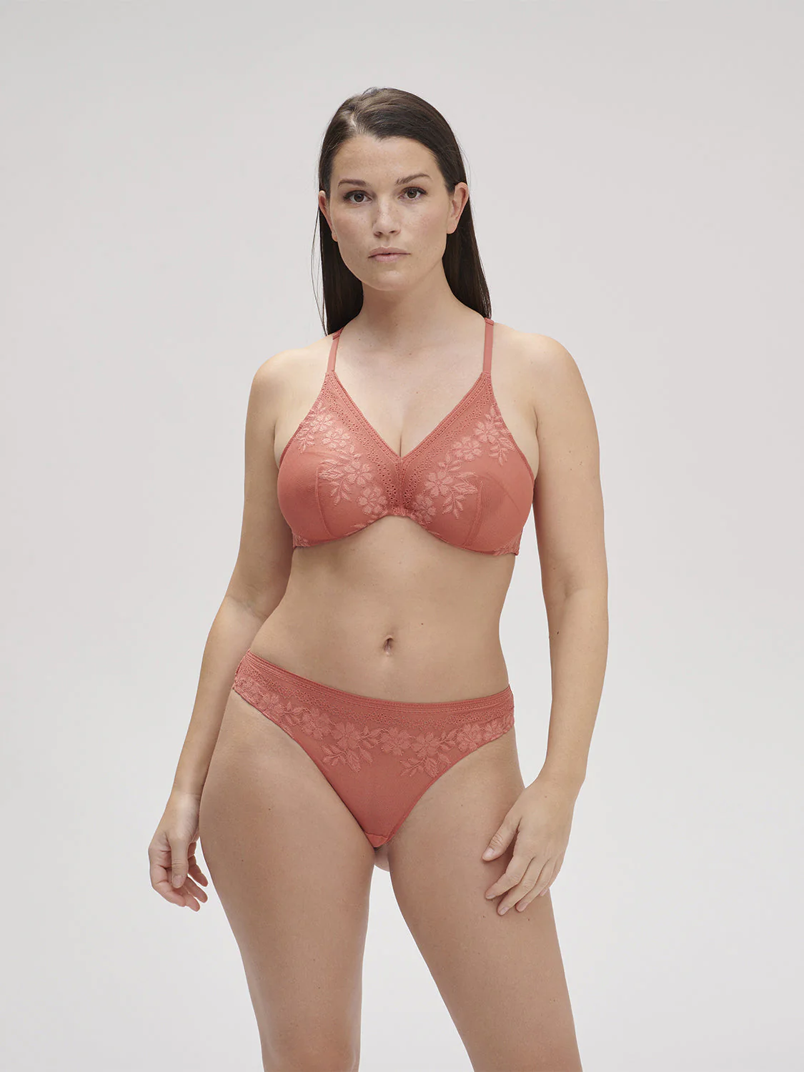 Underwired triangle bra - Texas Pink - Image 9