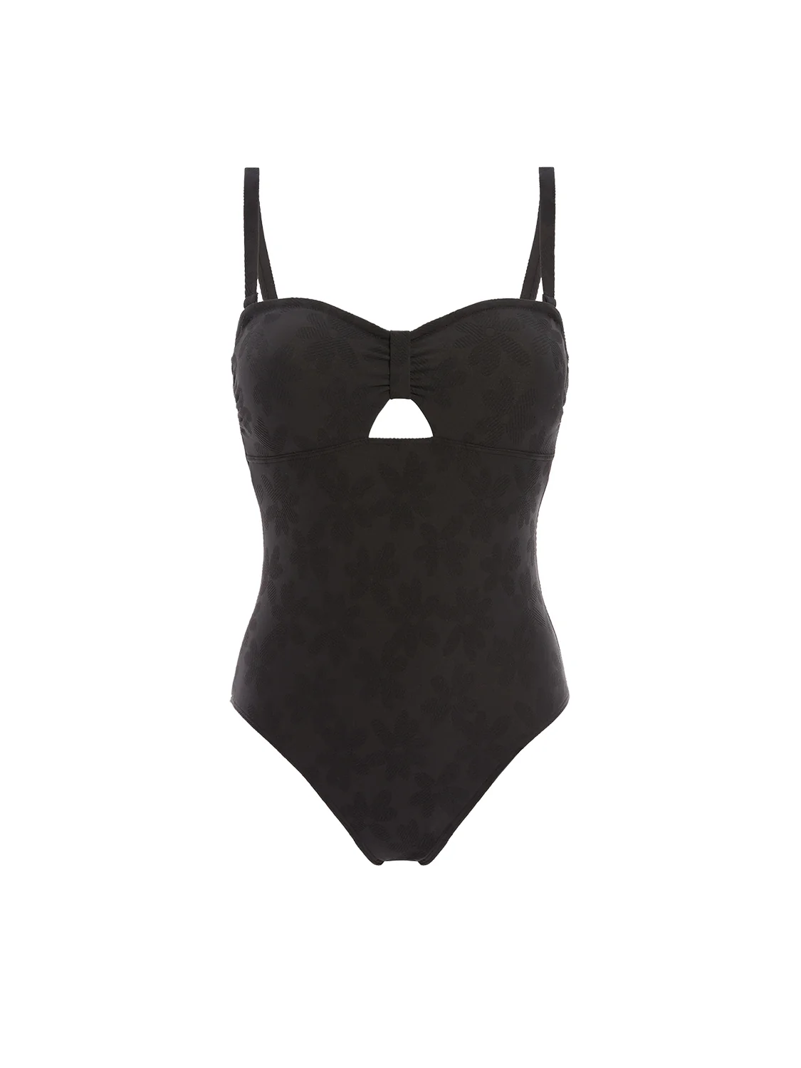 Wireless bandeau one-piece - Black - Image 6
