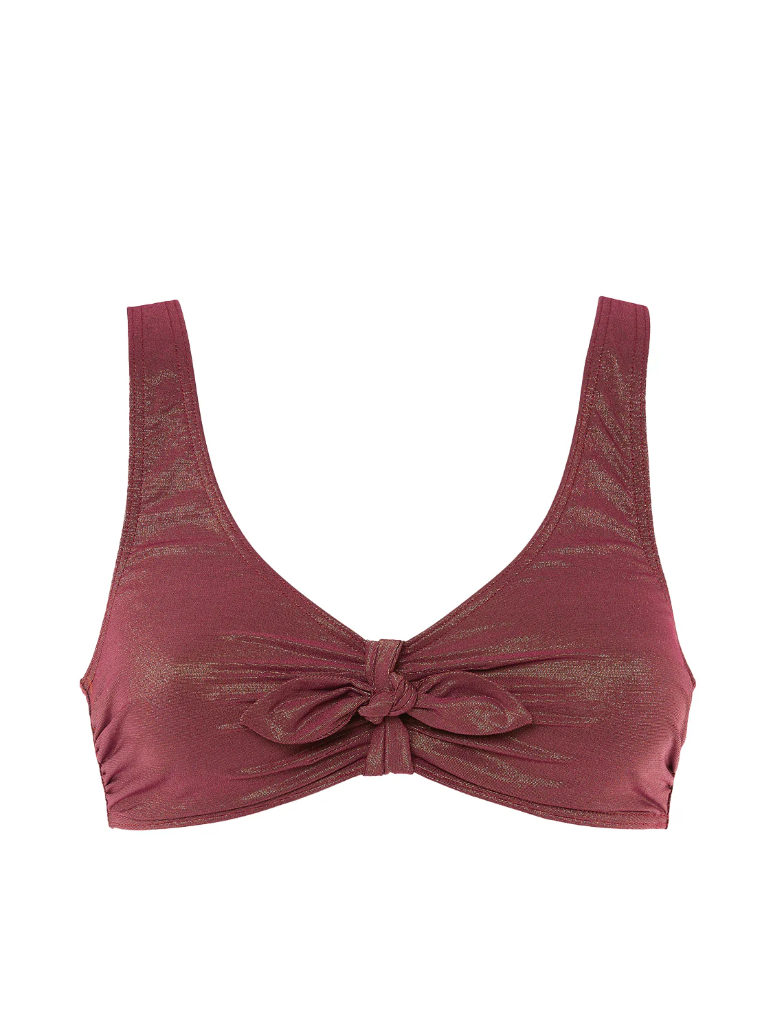 Wireless bikini triangle - Lurex Dark Purple - Image 12