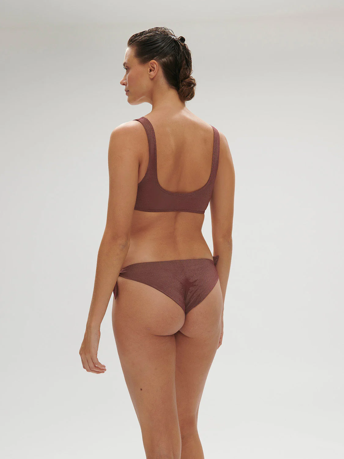 Wireless bikini triangle - Lurex Dark Purple - Image 6