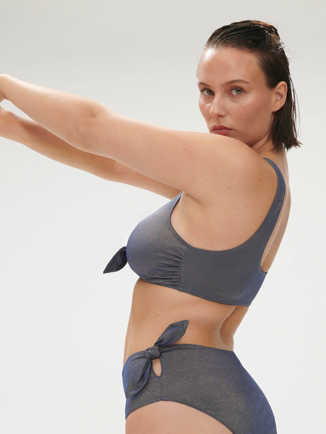 Wireless bikini triangle - Lurex Midnight - Image 7
