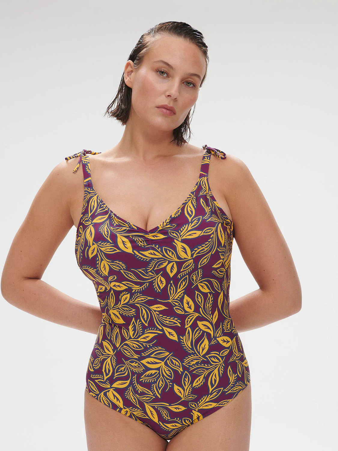 Wireless Molded One-Piece - Agadir Purple Print - Image 6