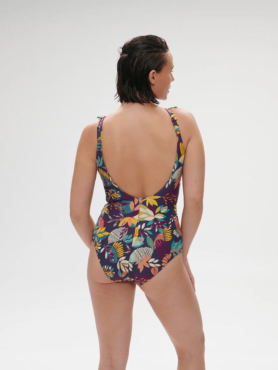 Wireless Molded One-Piece - Seaside Blue Print - Image 10