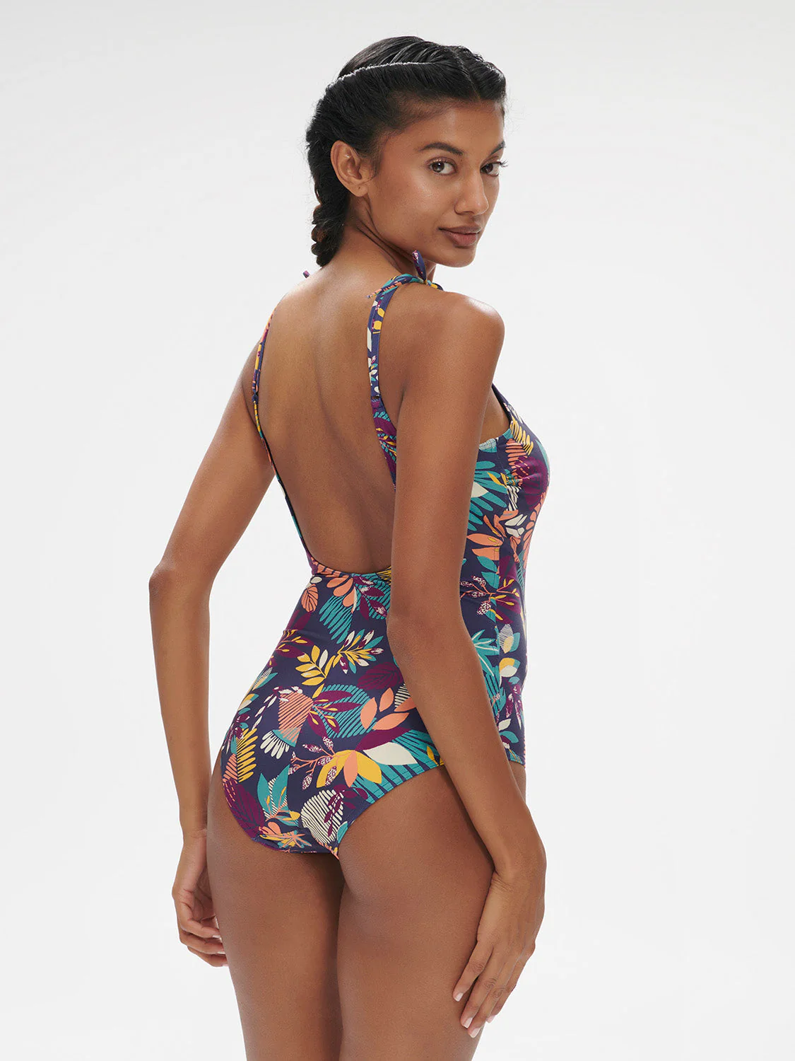 Wireless Molded One-Piece - Seaside Blue Print - Image 5