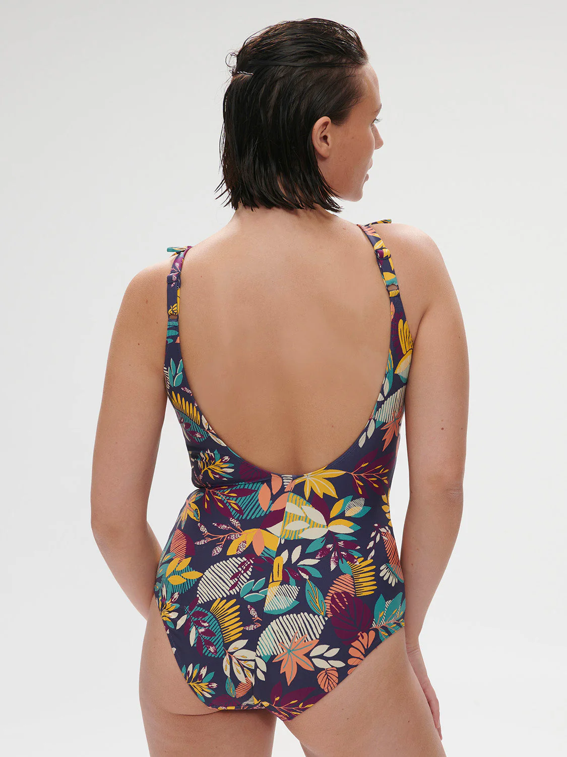 Wireless Molded One-Piece - Seaside Blue Print - Image 7