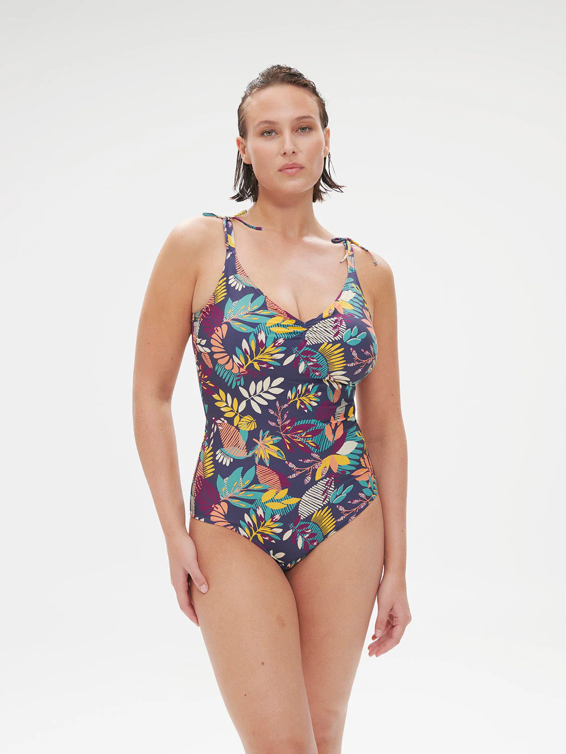 Wireless Molded One-Piece - Seaside Blue Print - Image 9