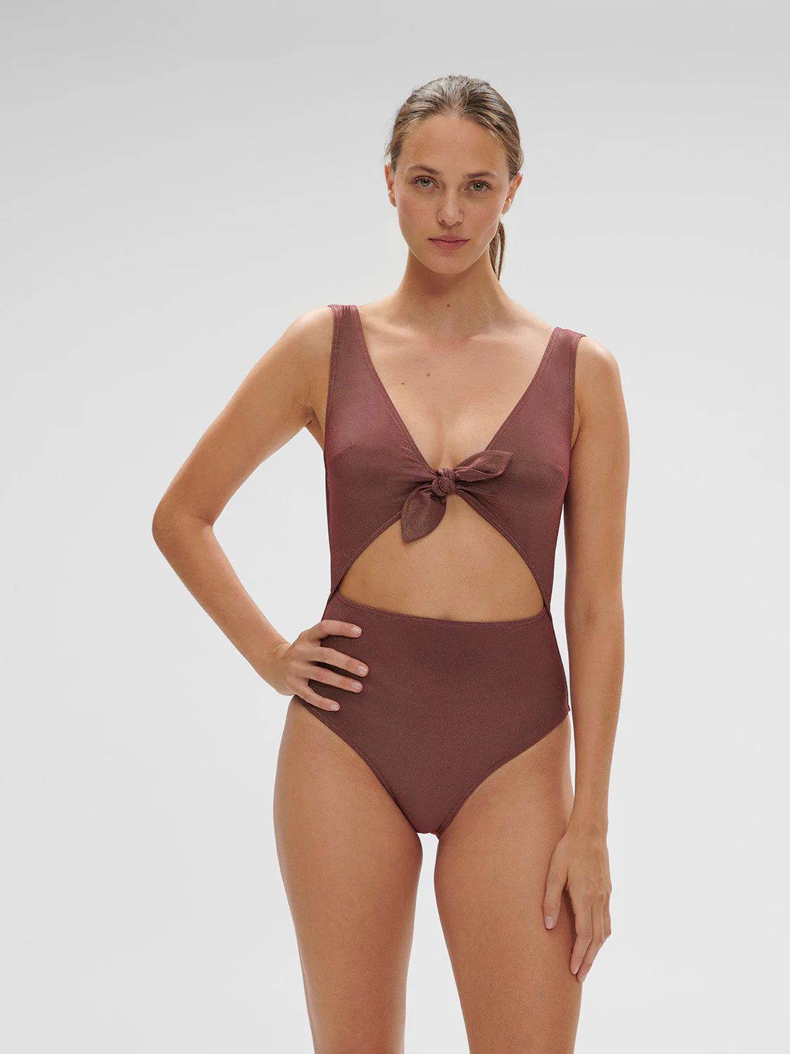 Wireless One-Piece - Lurex Dark Purple - Image 4