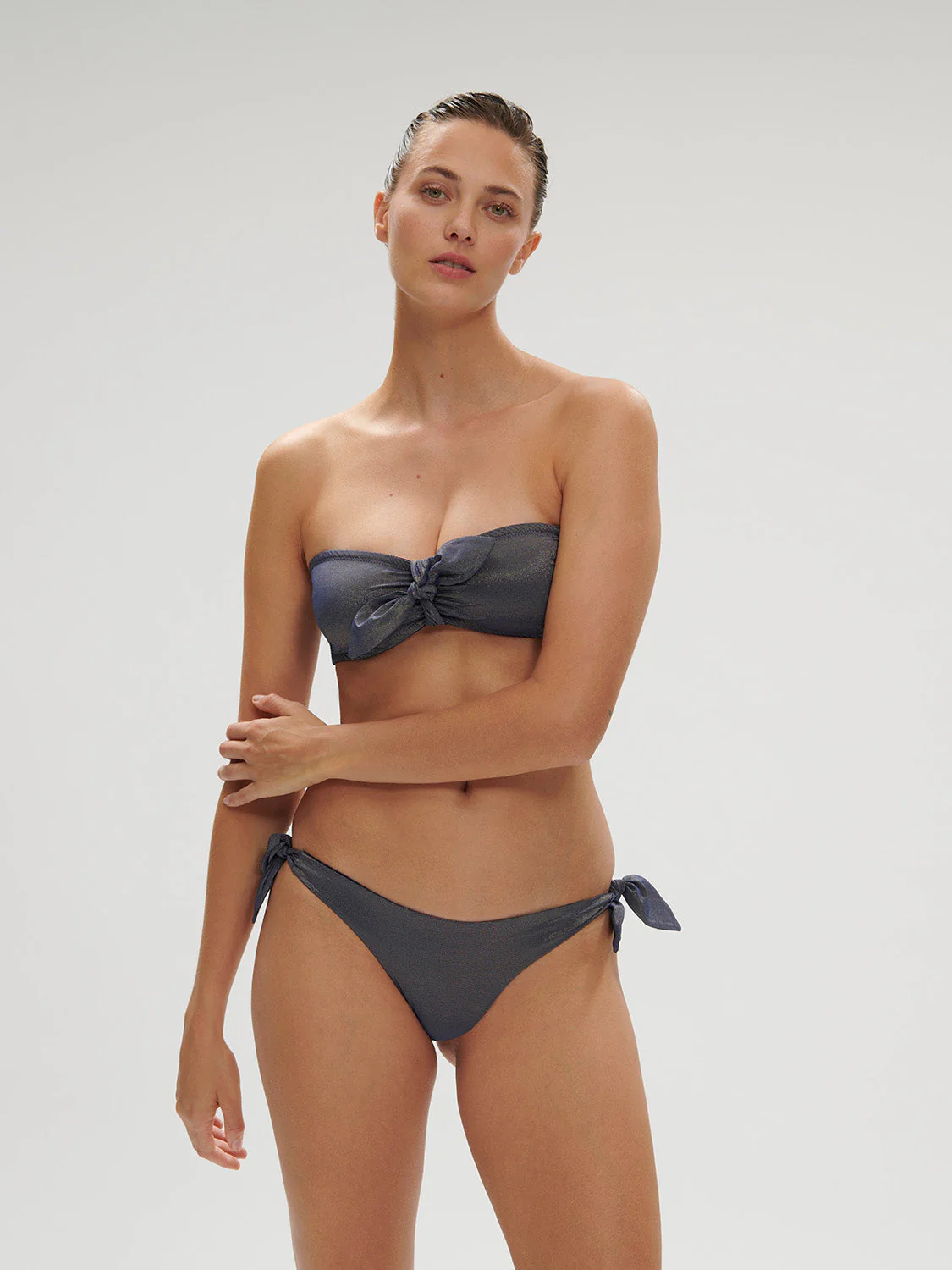 Wireless strapless bra - Lurex Midnight - Image 4